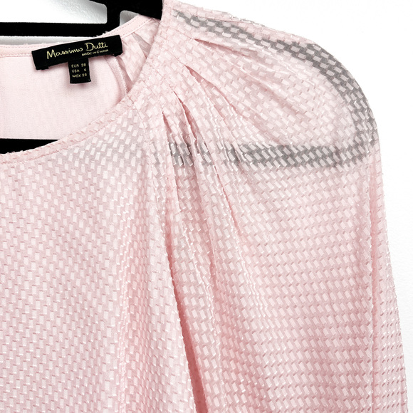 Massimo Dutti Light Pink Long Sleeve Blouse - Picture 5 of 9